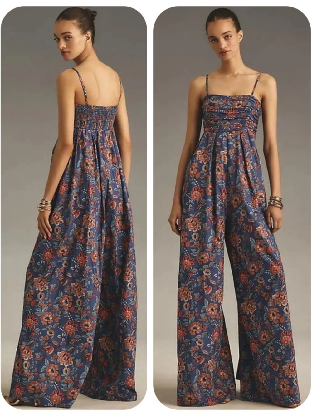 NEW Anthropologie Hutch The Mabel Sleeveless Extra Wide-Leg Jumpsuit LARGE $198